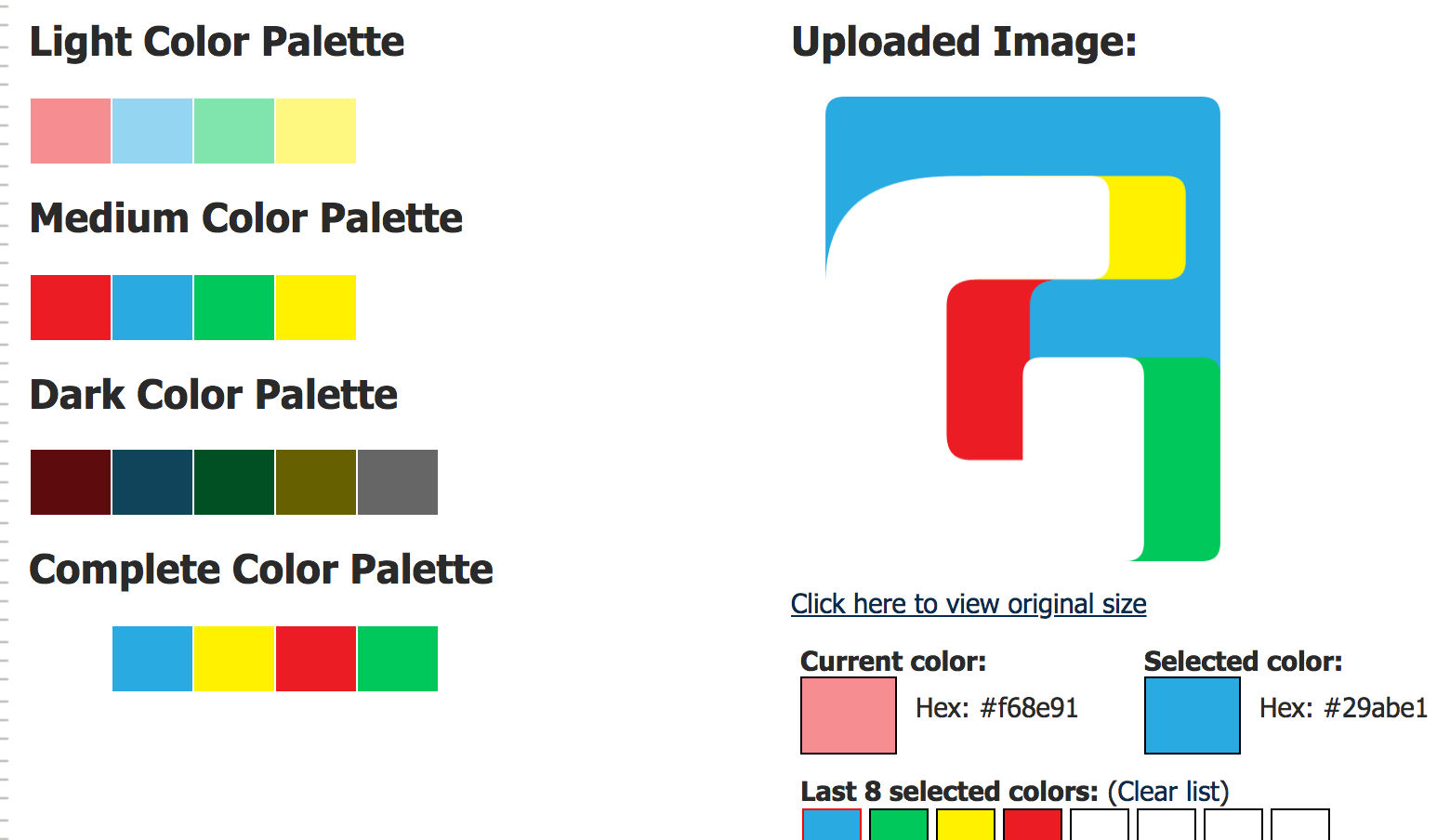 Renk Uyumu Colors Palette Generator